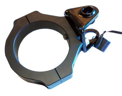 Axle Clamp Shock Mount, 3in. I.D., Steel 2 Position Shock Clevis, Aluminum, Black, Each. - PPM2673
