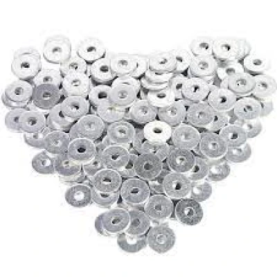 Back Up Washer. 250 pk., 3/16 in ID, 1/4 in OD, Aluminum, Mill Finish - PPMABS-316