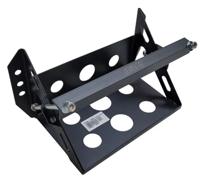 Battery Tray, 11 in Length x 7 in Wide, Hardware Included, Steel, Flat Black, Kit - PPM57-100FB
