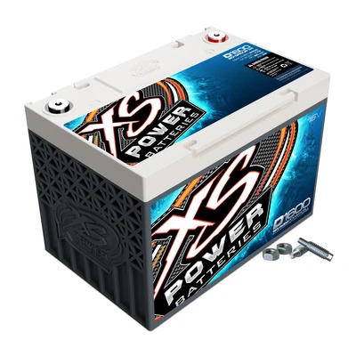Battery, D Series, AGM, 16V, 775 Cranking amp, Threaded Terminals, Top Terminals, Studs Included, 10.24 in L x 7.20 in H x 6.75 in W, BCI Group 34, 50.38# - XS-D1600