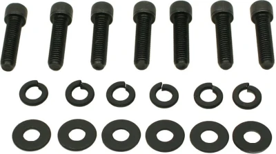 Bellhousing Bolt Kit, 3/8-16 in Thread, 1.875 in Long, Allen Head, Washers Included, Steel, Black Oxide, Set of 7. - BRI79135