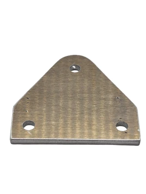 Tab, Body Brace, 3/16 in thick, Aluminum, 1/4 in holes - PPM7015