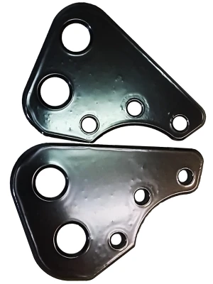 Shock mount plates, RF, Pair, Black, 1/4 in Aluminum, Rocket - PPM045SMR-R