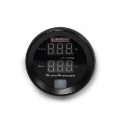 Brake Bias Gauge, 0-1600 psi, Digital, Black Face, 2-1/16 in Diameter, Recall, Senders Included, Each.
