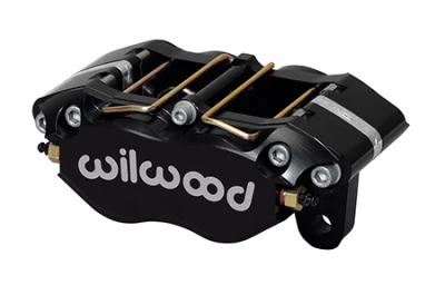 Brake Caliper, Narrow Dyna Pro, 4 Piston-1.75 in , Billet Aluminum, Black Anodized, 12.72 in OD Max x .810 in Thick Rotor, 3.500 in Lug Mount. - WIL120-9736