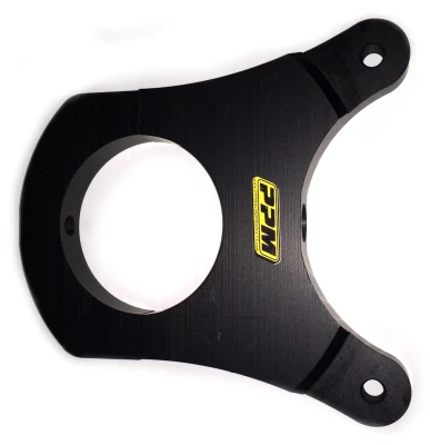 Brake Caliper Bracket, Rear, Clamp / Bolt-On, 3 in Axle Tube, Billet Aluminum, Black Anodized, 5.25 in, Wilwood Superlite Caliper, Kit - PPM1530-DL