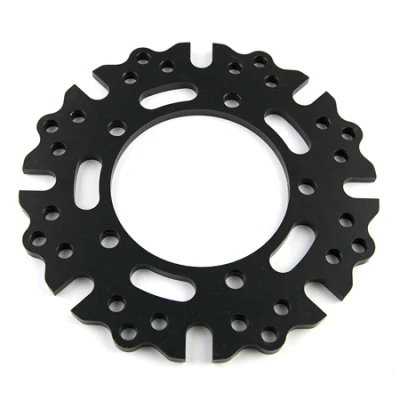 Brake Rotor Adapter, Outboard, 5 x 4.50 in Bolt Pattern to 8 x 7.000 in Rotor Bolt Pattern, Aluminum, Gray Anodized, Each - WIL300-11211