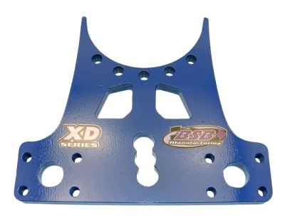 BSB7110 Series Steel Birdcage Replacement Bottom Plate, 1/2 in. Thick, Blue Powdercoat, Steel, Sold Individually. - BSB7110-6