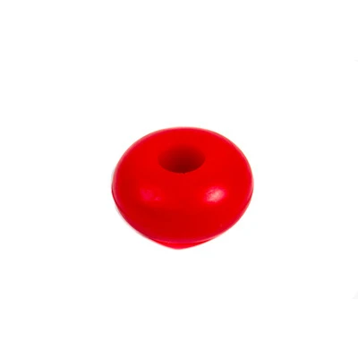 Bump Stop Puck, 2 in OD, 5/8 in ID, 1 in Tall, 85 Durometer, Polyurethane, Red, Each - RE-BR-RSW-385