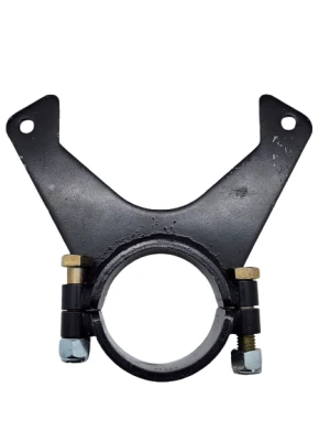 Brake Caliper Bracket, Rear, Clamp-On, 3 in OD Axle Tube, Steel, Black Paint, Big GM Caliper, Each - PPM1530GM