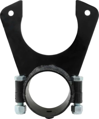 Brake Caliper Bracket, Rear, Clamp-On, 3 in OD Axle Tube, Steel, Black Powder Coat, GM Metric Caliper, Pin Bolt - PPM1530MGM