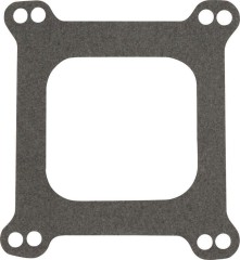 Carburetor Base Plate Gasket, 4-Barrel, Open, 0.063 in Thick, Composite, Square Bore, Each.