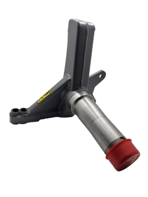 Spindle, Late Model, Rocket/Blue-Gray, 3.5/1.25, 1/2 in drop, Driver Side, Steel, Black Powder Coated, Chrysler K727, Each - PPMRG-151-5