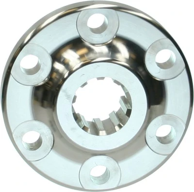 Crankshaft Coupler, 10 Spline, Aluminum, Natural, Brinn Transmissions, 2-Piece Seal, Chevy V8, Each. - BRI73032