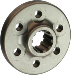 Crankshaft Coupler, 10 Spline, Steel, Natural, Brinn Transmissions, 1-Piece Seal, Chevy V8, Each.