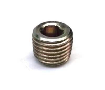 Drain Plug, 1/2 in NPT, Square Head, Steel, Zinc Oxide, Bert Transmissions, Each. - BER73