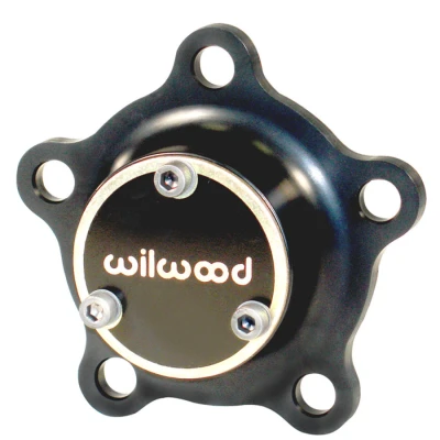 Drive Flange, Starlite 55, 5 x 3.980 in Bolt Pattern, 24 Spline, Aluminum, Black Anodized, Wilwood Wide 5 Hub, Each - WIL270-6732