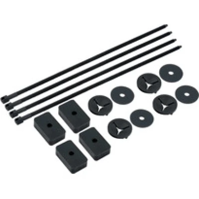 Electric Fan Mount Kit, Push Through Radiator Style, Nylon, Black, Set of 4 - QCP-60-032
