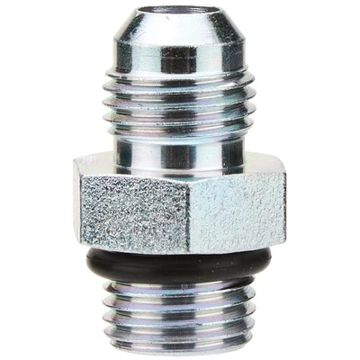 Fitting, Adapter, Straight, 6 AN Male to 9/16-18 in Male O-Ring, Steel, Cadmium, Power Steering Systems, Each - PPM440656