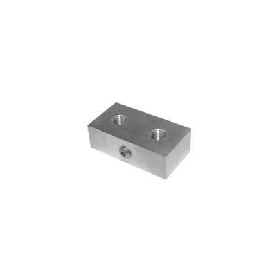 Fitting, Manifold, 2 x 2 Way, Four 1/8 in NPT Inlet / Outlets, Aluminum, Natural, Longacre Firewall Mount Pressure Sensors, Each SMI - LON52-43541