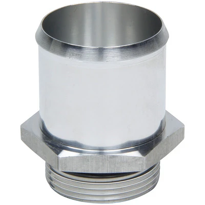 Fitting, Radiator Inlet, Straight, 1-5/8-12 in Male O-Ring to 1-3/4 in Hose Barb, Aluminum, Clear Anodized, Radiators, Each - PPM941-30041