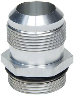 Fitting, Radiator Inlet, Straight, 20 AN Male to 1-5/8-12 in Male O-Ring, Aluminum, Clear Anodized, Radiators, Each - PPM941-30040