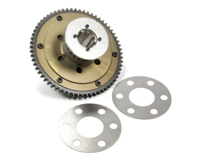 Flywheel, 65 Tooth, 2.8 lb, HTD Pulley, Aluminum, Brinn Transmission, Ford V8, Each. - BRI79087