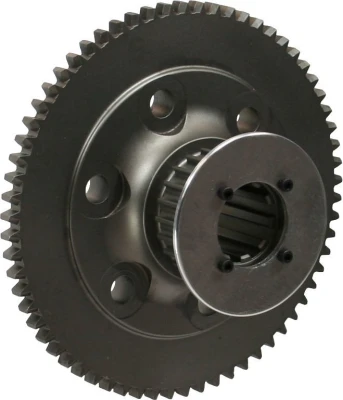 Flywheel, 65 Tooth, 4.3 lb, HTD Pulley, Steel, Brinn Transmission, 2-Piece Seal, Chevy V8 - BRI79070