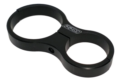 Fuel Filter Bracket, Clamp-On, 1.5 in OD Tubes, 2 in Diameter, Aluminum, Black Anodized, Each - PPM911-1741-FC