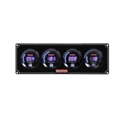 Gauge Panel Assembly, Digital, Oil Pressure / Water Temperature / Fuel Pressure / Tachometer, Black Face, Kit.
