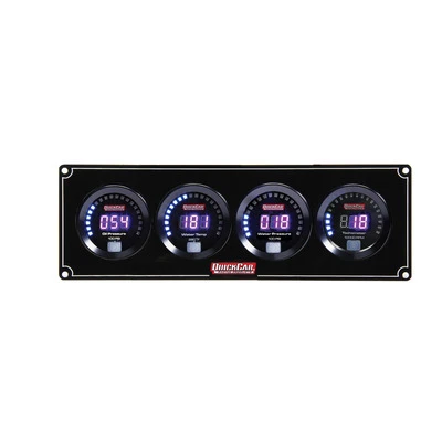 Gauge Panel Assembly, Digital, Oil Pressure / Water Temperature / Water Pressure / Tachometer, Black Face, Kit. - QCP-67-3046