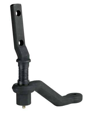 Idler Arm, Adjustable, 1.500 in/ft Taper, Forged Steel, Black Paint, 1978-88 GM Metric Cars, Each. - ALL56341