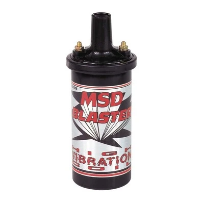 Ignition Coil, Blaster High Vibration, Canister, Epoxy Filled, 0.700 ohm, Female Socket, 45000V, Black, Each - MSD8222