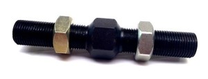 Linkage Adjuster, 3/4 Left Hand Male & 3/4 Right Hand Male, Jam Nuts Included, Steel, Black, Each.