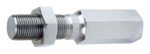 Adjuster, 5/8 in  LH Male, 5/8 in RH Female x 2 in Length, 7/8 in Hex, Chromoly Steel, Zinc Coated, Each