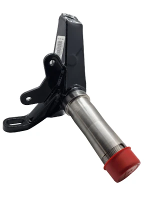 Spindle, Late Model, Longhorn, 3.5/.810, Front Brake Mount, Driver Side, Steel, Black Powder Coated, Chrysler K727, Each - PPML153