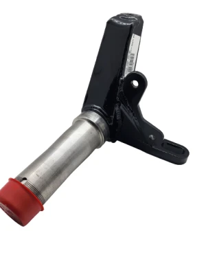 Spindle, Late Model, Longhorn, 3.5/.810, Front Brake Mount, Passenger Side, Steel, Black Powder Coated, Chrysler K727, Each - PPML273