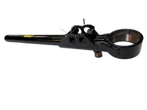 Lower Control Arm, 2 pc, Solid Rod Eye, 19 in, Screw In, Double Drop Shock Mount, 3/4 end, Steel, Powercoated Black