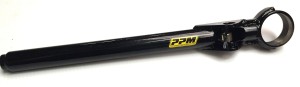 Lower Control Arm, 2 pc, Solid Rod Eye, 19 in, Screw In, Drop Shock Mount, 3/4 end, Steel, Powercoated Black