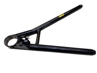 Lower Control Arm, LF,1 pc, Dbl Shock Mount, Screw In Ball joint, Club 29-2019, 17-1/8 in, Powercoated Black, Steel, 3/4 RH - PPM16517-CC19