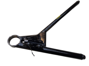 Lower Control Arm, LF,1 pc, Screw In Ball joint, Double Shock Mount, Club 29, 17-1/8 in, Powercoated Black, Steel, 3/4 RH
