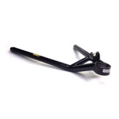 Lower Control Arm, LF,1 pc, Screw In Ball joint, Pierce, 16-5/8 in, Powercoated Black, Steel, 3/4 RH