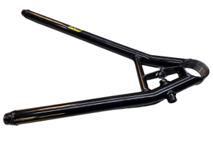Lower Control Arm, RF,1 pc, Screw In Ball joint, 19 Longhorn, 19-1/8 in, Drop Shock Mount,  Powercoated Black, Steel, 3/4 RH