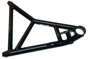 Lower Control Arm, RF,1 pc, Screw In Ball joint, 19 Longhorn, 19-1/8 in, Rear Strut, Drop Shock Mount,  Powercoated Black, Steel, 3/4 RH