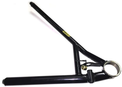 Lower Control Arm, RF,1 pc, Screw In Ball joint, GRT, 19-1/8 in, Drop Shock Mount,  Powercoated Black, Steel, 5/8 RH - PPM16519-S1PCG