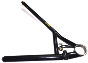 Lower Control Arm, RF,1 pc, Screw In Ball joint, GRT, 19-1/8 in, Drop Shock Mount,  Powercoated Black, Steel, 5/8 RH