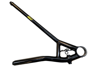 Lower Control Arm, RF,1 pc, Screw In Ball joint, Rayburn, 19 in, Drop Shock Mount Powercoated Black, Steel, 3/4 RH