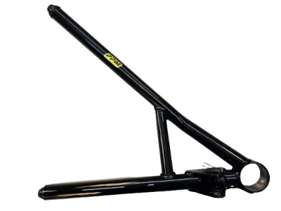 Lower Control Arm, RF,1 pc, Screw In Ball joint, Warrior, 19-1/8 in, Drop Shock Mount Powercoated Black, Steel, 5/8 RH - PPM16519-S1PCW