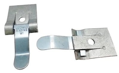Ludwig Clamps, Panel Clip, 0.19 in Hole Diameter, Steel, Pair - PPMZ-216S