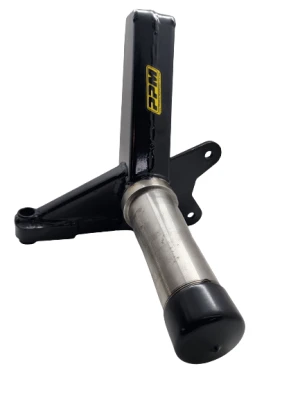 Spindle, Late Model, Mastersbilt Crate, 3.5/.810, Driver Side, Steel, Black Powder Coated, Chrysler K727, Each - PPMMC163